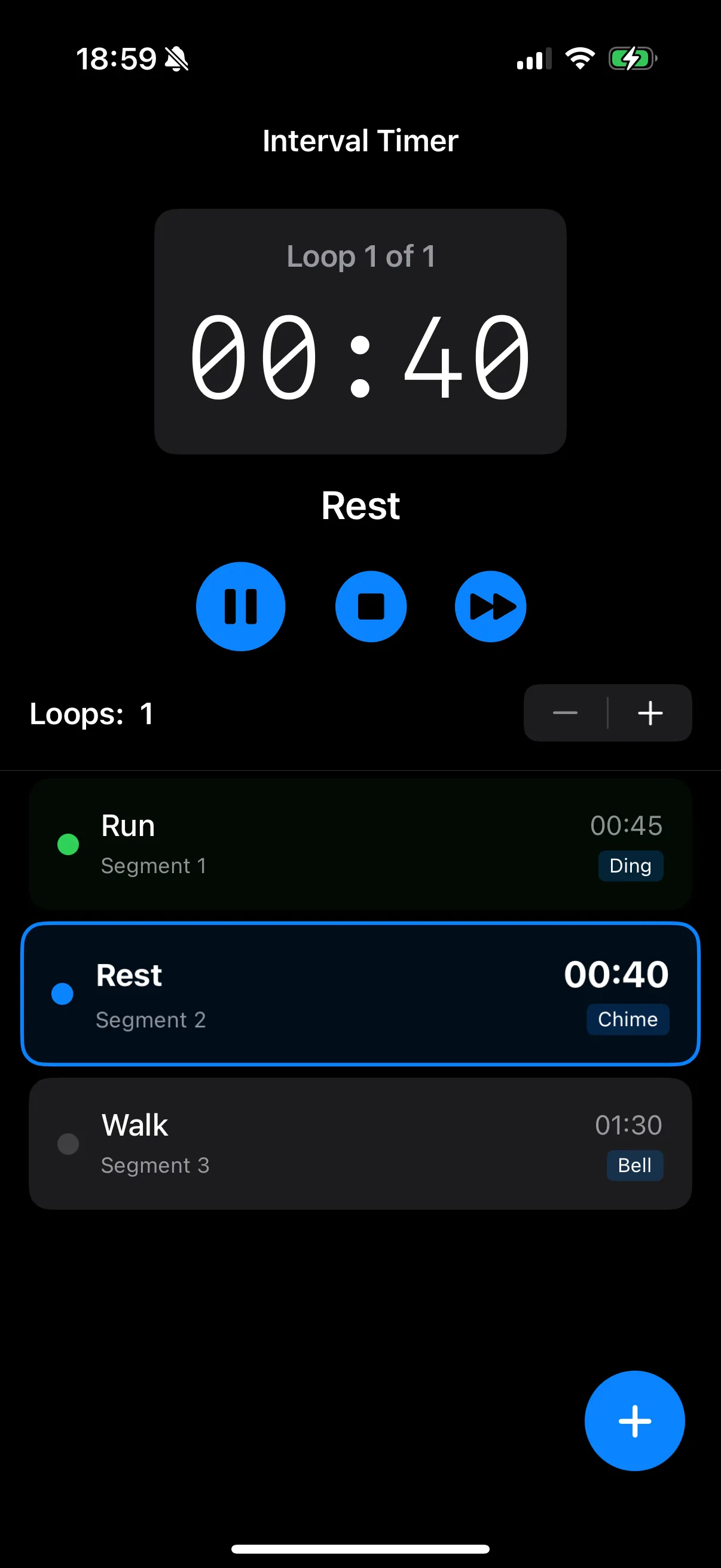 HIIT & Run App Screenshot